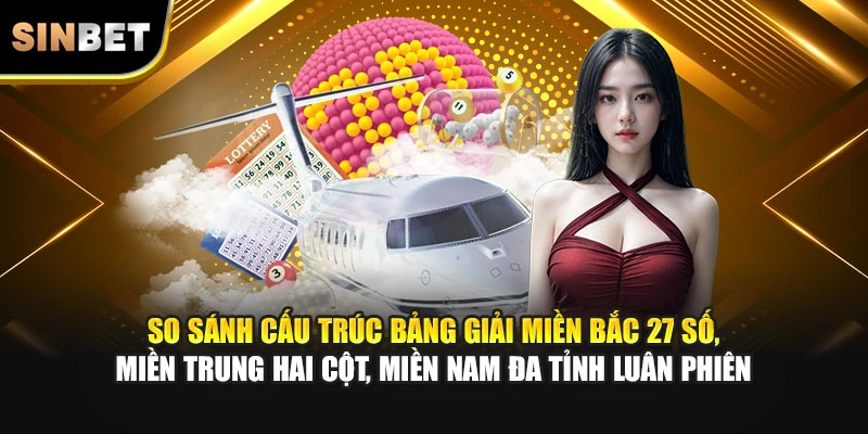 So sánh cấu trúc bảng giải miền Bắc 27 số, miền Trung hai cột, miền Nam đa tỉnh luân phiên
